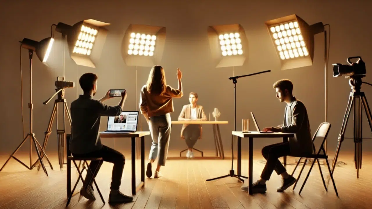 Ilustração conceitual sobre a transição dos portais de notícias do modelo baseado em cliques para plataformas digitais sustentáveis