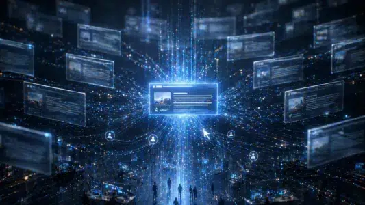 Representação do funcionamento do ranking do Google com validação contínua baseada em comportamento e interação do usuário