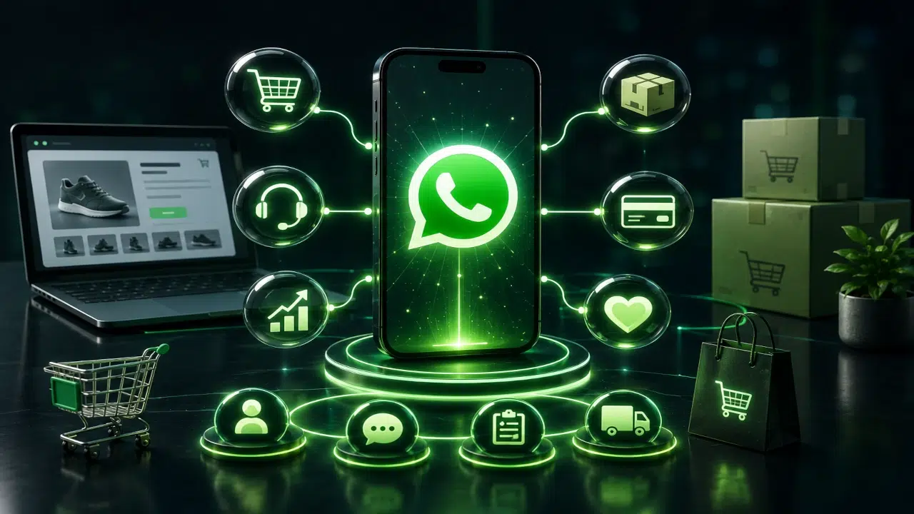 WhatsApp para WooCommerce integrado a vendas, suporte, pós-venda, CRM, automação e inteligência artificial.