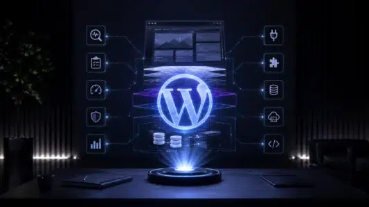 Consultoria WordPress especializada em diagnóstico de arquitetura, performance, segurança, SEO e integrações.