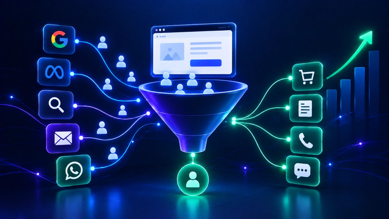 CRO para pequenas empresas com análise de conversão e jornada digital