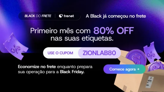 Cupom Frenet ZIONLAB80 com até 80% de desconto antes da Black Friday