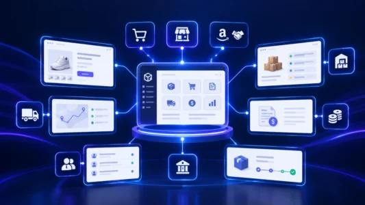 ERP para pequenas empresas integrado a WooCommerce, marketplaces, estoque, financeiro e logística