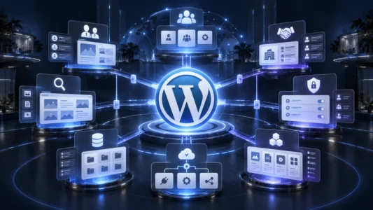 Portal WordPress para empresas com usuários, permissões, conteúdos, serviços e integrações