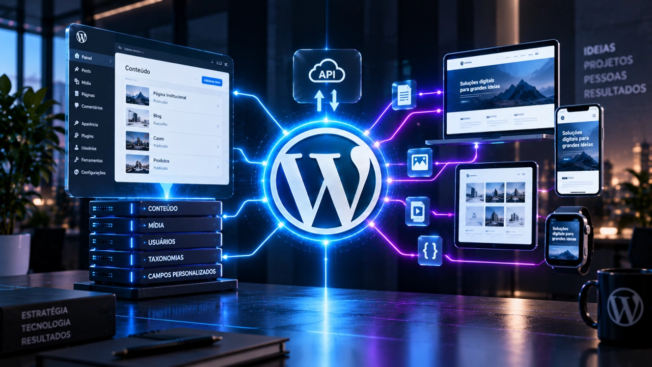 WordPress Headless para empresas com CMS, API e frontend desacoplado