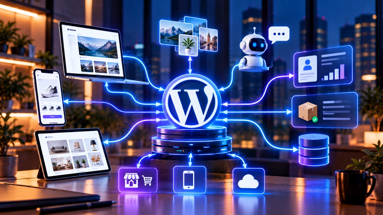 WordPress REST API conectando WordPress a aplicações, CRM, ERP, automações e inteligência artificial